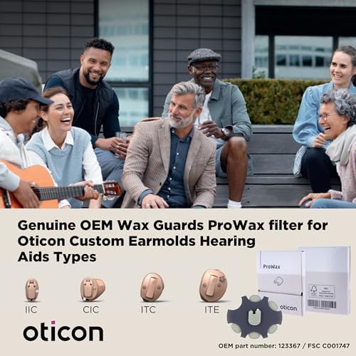 Filtros ProWax de Oticon, Repuestos OEM para Moldes Personalizados de Audífonos Oticon, Accesorios Originales de Dinamarca (3 Paquetes/Total 18 - imagen 2