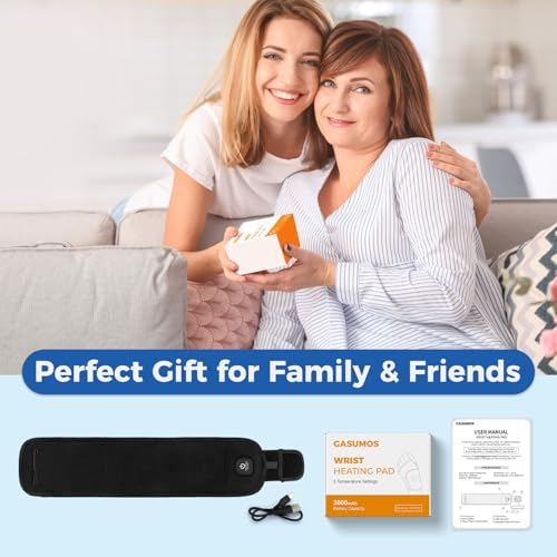 Funda Calentadora para Muñeca, Envoltura Térmica para Alivio del Dolor, Muñequera Caliente con Apagado Automático de 30 Min, Batería de 3000mAh, 3 - imagen 7