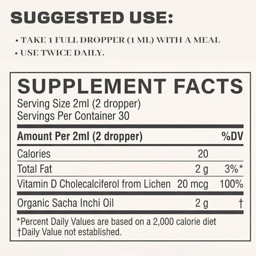 Athera Drops Sacha Inchi Orgánico, Aceite Athera Hidratante para Articulaciones en la Menopausia, Rico en Vitamina D3 (1) - imagen 2