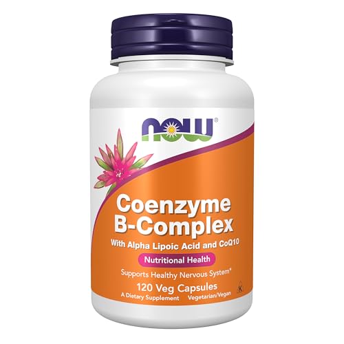 Now Supplements, Complejo de Coenzima B con Ácido Alfa Lipoico y CoQ10, Salud Nutricional, 120 Cápsulas Veganas - imagen 4