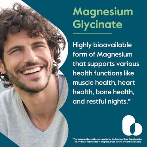 BESTVITE Magnesio Glicinato Sin Relleno - 400mg por Porción (240 Cápsulas Veganas) - Apoyo para Músculos, Relajación, Estrés y Sueño - Sin Estearatos - imagen 2