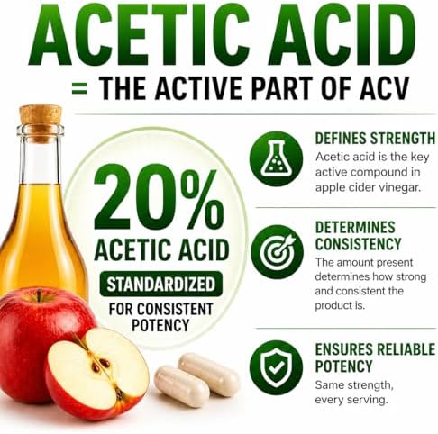 Cápsulas de Vinagre de Sidra de Manzana 1500 mg con la Madre - Suplemento Extra Fuerte con Jengibre, Cayena y Canela - Detox Natural y Digestión - imagen 5