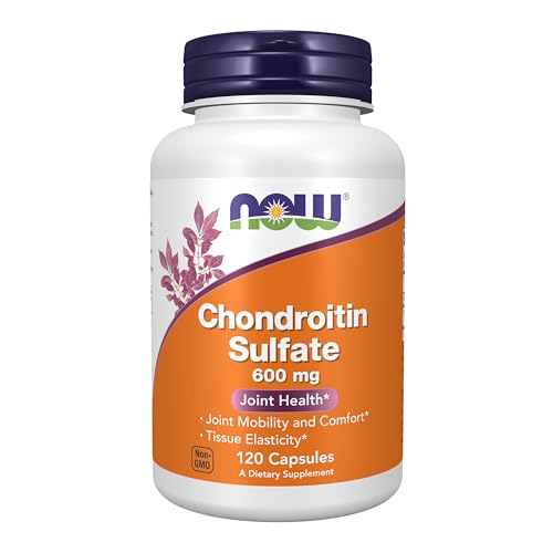 Suplementos NOW Foods, Sulfato de Condroitina 600 mg (un Glicosaminoglicano), Salud Articular*, 120 Cápsulas - imagen 3