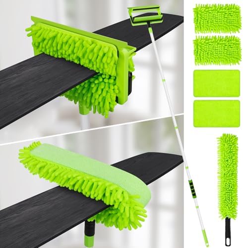 Limpiador de Ventiladores de Techo con Extensión de 75'', Herramienta Flexible para Limpiar Aspas de Ventiladores de Techo, Duster Reutilizable para - imagen 1