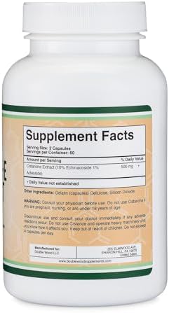 Extracto de Cistanche Tubulosa 500mg por Porción (120 Cápsulas) Suplemento de Testosterona para Hombres de Double Wood (Echinacosidos y Acteosidos - imagen 3
