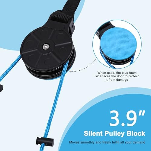 Polea para Hombro Fanwer para Terapia Física, Polea Sobre la Puerta para Rehabilitación de Hombro, Sistema de Ejercicio para Recuperación de Manguito - imagen 3