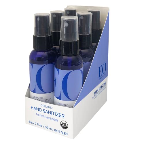 Spray desinfectante de manos EO, 2 onzas (paquete de 6), lavanda francesa, alcohol derivado de caña de azúcar con aceites esenciales, apto para TSA - imagen 6