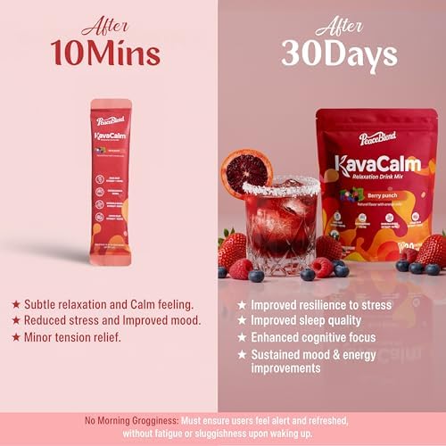 Mezcla en Polvo PEACEBLEND Supercalm, Reductor de Cortisol y Ayuda para Dormir con Kava, Ashwagandha, L-Theanina, Magnesio, y Más, Vegano, 20 Paquetes - imagen 7