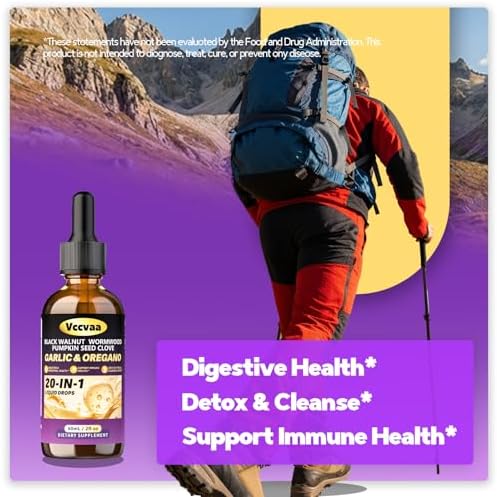 Limpieza de Parásitos 20 en 1 con Ajenjo, Nogal Negro y Clavo | Apoyo Digestivo e Intestinal | Refuerzo del Sistema Inmunológico | 60 mL - imagen 4