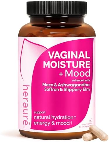HerAuré Aumento de Humedad Vaginal y Libido para Mujeres - Alivio del Estrés, Equilibrio Hormonal, Deseo y Ánimo - 60 Cápsulas con Ashwagandha, Musgo - imagen 1