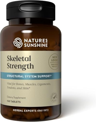 Nature's Sunshine Skeletal Strength, 150 Tabletas | Suplemento para la Salud Ósea con Calcio, Magnesio, Hierro, Manganeso y Vitaminas D, C, A y B - imagen 1