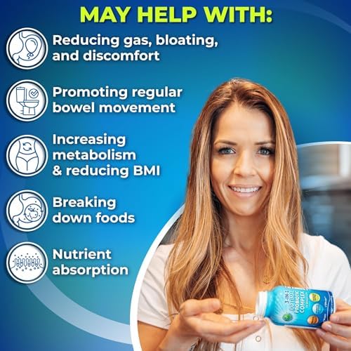 Probióticos con Enzimas Digestivas y Prebiótico para Hombres y Mujeres - Complejo Vegano 3 en 1 para la Salud Digestiva - Cápsulas de Liberación - imagen 5
