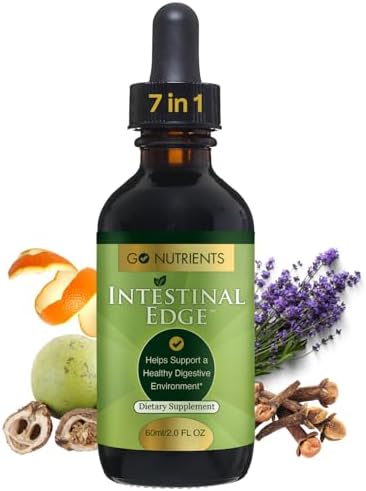 Go Nutrients Intestinal Edge – Limpieza Intestinal con Ajenjo, Nogal Negro y Clavo – Detox Líquido Orgánico para Mujeres, Hombres, Niños y Adultos – - imagen 1