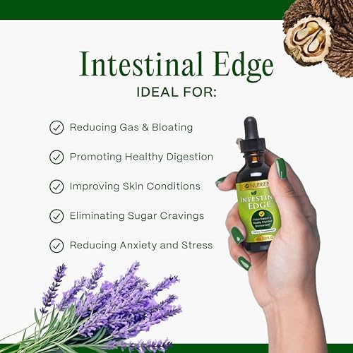 Go Nutrients Intestinal Edge – Limpieza Intestinal con Ajenjo, Nogal Negro y Clavo – Detox Líquido Orgánico para Mujeres, Hombres, Niños y Adultos – - imagen 3