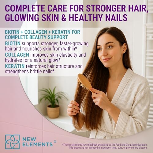 Gomitas de Biotina con Queratina y Péptidos de Colágeno - Suplemento Avanzado para el Crecimiento del Cabello para Hombres y Mujeres - Vitaminas para - imagen 4