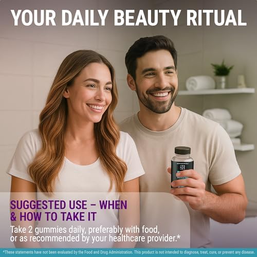 Gomitas de Biotina con Queratina y Péptidos de Colágeno - Suplemento Avanzado para el Crecimiento del Cabello para Hombres y Mujeres - Vitaminas para - imagen 6