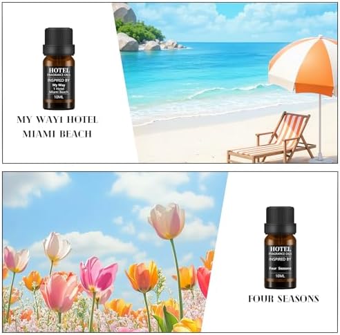 Set de Regalo de Difusor de Aceite Esencial Hotel Collection, Aromas de Hotel para el Hogar, Alivio del Estrés, My Way, The Beach Villas y Otros - imagen 2
