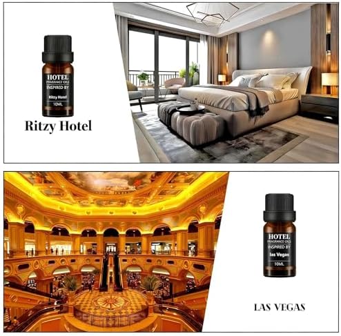 Set de Regalo de Difusor de Aceite Esencial Hotel Collection, Aromas de Hotel para el Hogar, Alivio del Estrés, My Way, The Beach Villas y Otros - imagen 5