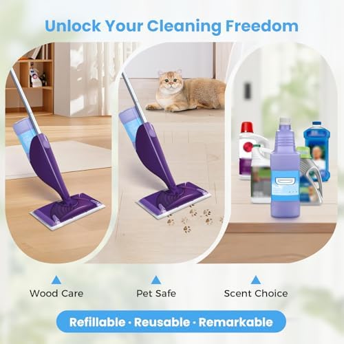 Botella Refillable Mejorada para Mop Swiffer® Wet Jet™ – 1250ml / 42.3 FL OZ, Botella Antifugas de HDPE con 8 Gaskets de Silicón y 1 Embudo, Fácil - imagen 7