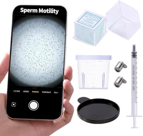 Lupa para Espermatozoides, Ideal para Observación de Semen, Pruebas de Fertilidad Masculina, Uso Repetido 100 Veces, Resultados Rápidos - imagen 1