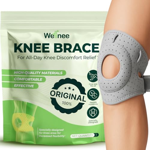 Faja para Rodilla Wellnee con Almohadillas de Silicón - Manga de Compresión para Hombres y Mujeres - Soporte Articular que Masajea y Mejora la - imagen 1