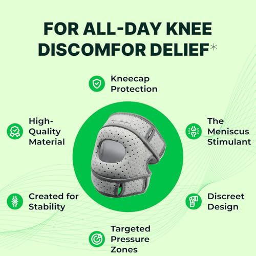 Faja para Rodilla Wellnee con Almohadillas de Silicón - Manga de Compresión para Hombres y Mujeres - Soporte Articular que Masajea y Mejora la - imagen 3