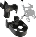 Soporte para Bastón para Andadores Nitro con Marco Plano, Soporte Ajustable para Muletas, Sillas de Ruedas y Scooters de Rodilla, Color Negro - imagen 1