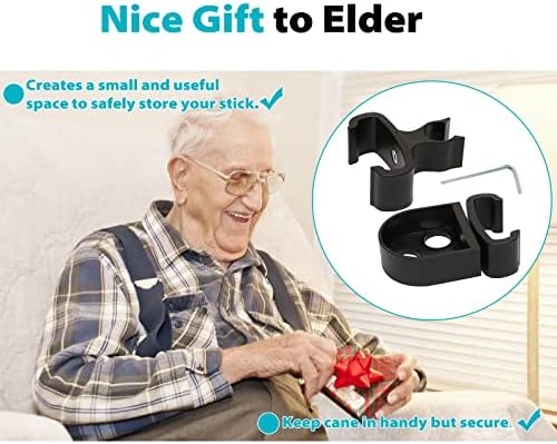 Soporte para Bastón para Andadores Nitro con Marco Plano, Soporte Ajustable para Muletas, Sillas de Ruedas y Scooters de Rodilla, Color Negro - imagen 7
