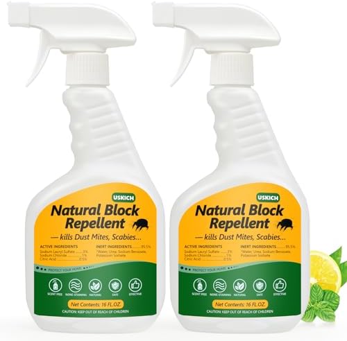 Paquete de 2 Sprays Ant ácaros, 32 oz - Spray para el Hogar que Elimina Ácaros, Arañas, Ratones y Más, Seguro para Familias y Mascotas - imagen 1