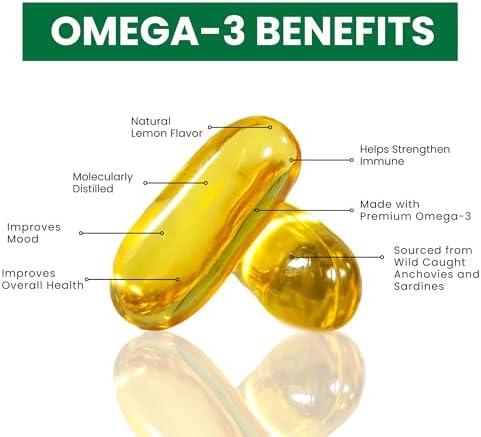 Aceite de Pescado Halal Zaytun 1200mg Omega-3, EPA/DHA Premium, 1 por Día, Suplemento Diario, Suministro para 4 Meses, Sabor a Limón, Keto y Sin - imagen 4