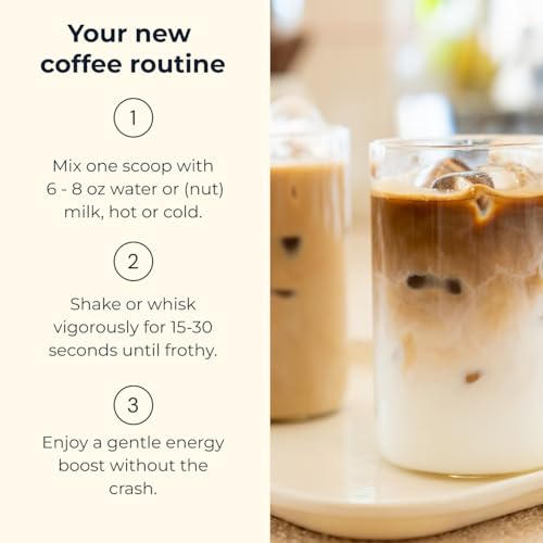 Café Super Shroom Blueprint Bryan Johnson – Café de Hongos con Melena de León, Reishi y GABA – 70mg de Cafeína – Energía y Enfoque – 30 Porciones - imagen 5