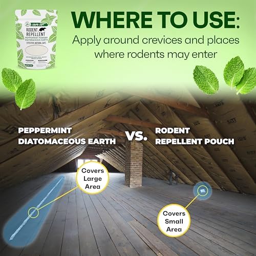 Repelente de Roedores Mighty Mint, Polvo de Tierra de Diatomeas con Menta, Control de Plagas, 1 lb - imagen 5