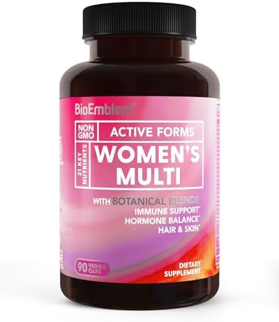 Multivitamínico BioEmblem para Mujeres - Completo para Inmunidad, Energía, Cabello y Piel con Vitaminas A, B12, B6, D3, Biotina, Hierro, Magnesio, - imagen 1