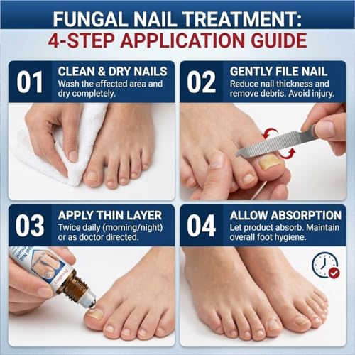 Tratamiento para Hongos en Uñas Extra Fuerte, 1% Tolnaftato y Fórmula a Base de Plantas, Acción Rápida para Uñas Gruesas, Rojas y Dañadas, 0.51 fl oz - imagen 6