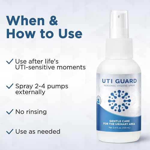 UTI Guard - Spray Preventivo para Infecciones Urinarias - Externo, Sin Enjuague - Suave y Discreto - 100 ml - imagen 4