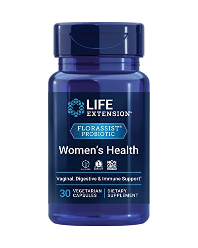 Life Extension FLORASSIST® Probiótico para la Salud Femenina, Salud Vaginal, Digestiva e Inmunológica, Sin Gluten, No OGM, Vegetariano, 30 Cápsulas - imagen 2
