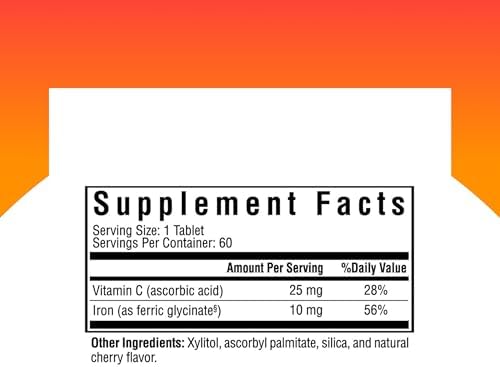 Suplemento Mineral Masticable Seeking Health Hierro - Apoya el Metabolismo Saludable y la Función Muscular - 10 mg, 60 Tabletas - imagen 2