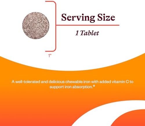 Suplemento Mineral Masticable Seeking Health Hierro - Apoya el Metabolismo Saludable y la Función Muscular - 10 mg, 60 Tabletas - imagen 3