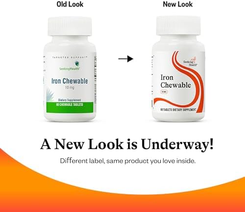 Suplemento Mineral Masticable Seeking Health Hierro - Apoya el Metabolismo Saludable y la Función Muscular - 10 mg, 60 Tabletas - imagen 7