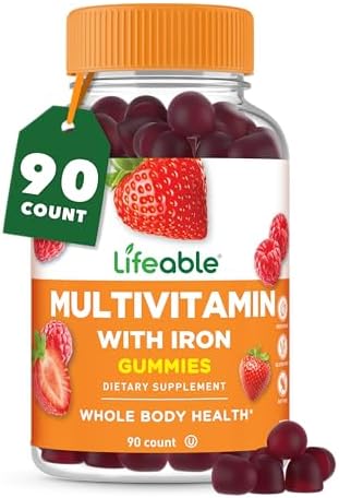 Multivitamínico Lifeable con Hierro para Adultos | 13 Vitaminas y Minerales Esenciales | Sabor a Baya Natural | Vegetariano y No Transgénico | 90 - imagen 1