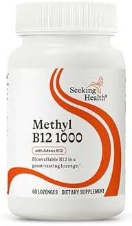 Seeking Health Methyl B12 1000 mcg, Adenosilcobalamina y Metilcobalamina, Apoyo a Niveles de Homocisteína, Vegano (60 pastillas) - imagen 1
