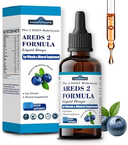 Gotas Líquidas AREDS 2 + para la Salud Macular, Suplemento de Vitaminas y Minerales 22 en 1 con Luteína y Zeaxantina, Cobre, Zinc, Vitaminas C y E | - imagen 1