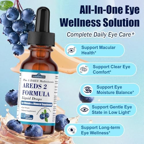 Gotas Líquidas AREDS 2 + para la Salud Macular, Suplemento de Vitaminas y Minerales 22 en 1 con Luteína y Zeaxantina, Cobre, Zinc, Vitaminas C y E | - imagen 4