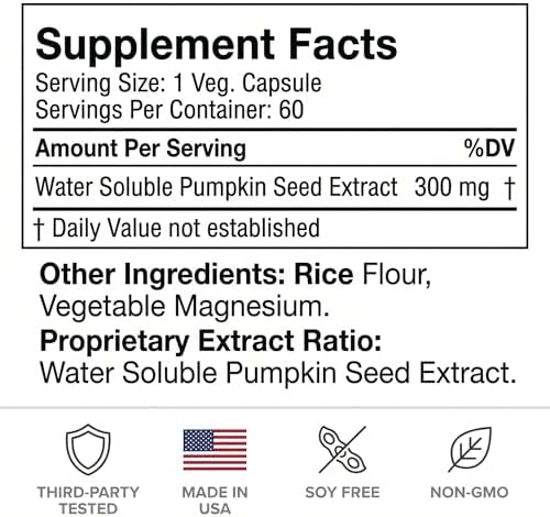Control de Vejiga Hiperactiva Blue Organix para Hombres y Mujeres, 60 Cápsulas Vegetarianas, Extracto de Semilla de Calabaza, Sin Soja - imagen 6