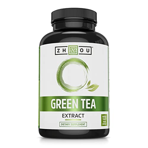 Cápsulas de Extracto de Té Verde Zhou con EGCG, Energía Natural, Enfoque Mental, Salud Inmunológica, Antioxidante y Soporte Cardiaco, 120 Cápsulas - imagen 3
