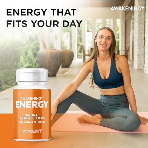 Suplemento Natural de Energía y Concentración Awakening con Ginseng Panax, Extracto de Guaraná y Picolinato de Cromo | Suplemento para el Cerebro - - imagen 6
