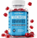 Gomitas de Citrato de Magnesio Purely Optimal para Niños y Adultos - Sabor a Cereza - Apoyo para Sueño, Digestión y Relajación - 90 Gomitas Veganas y - imagen 1