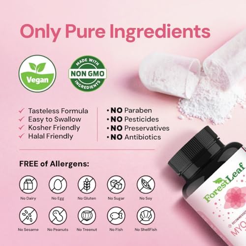 Suplemento de Myo-Inositol y D-Chiro Inositol para la Salud de la Mujer | Suplementos de Fertilidad | Apoyo a la Función Ovárica y Balance Hormonal - imagen 5