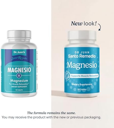 Santo Remedio Magnesio Citrato 300 mg, Suplemento Dietético para Relajación Muscular, 90 Tabletas sin Sabores ni Colores Artificiales - imagen 2