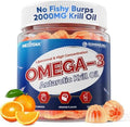 Gomitas de Aceite de Kril Antártico Liposomal Omega 3 2000mg - Absorción Celular de Omega-3 con EPA, DHA y Astaxantina - Soporte Antioxidante y - imagen 1